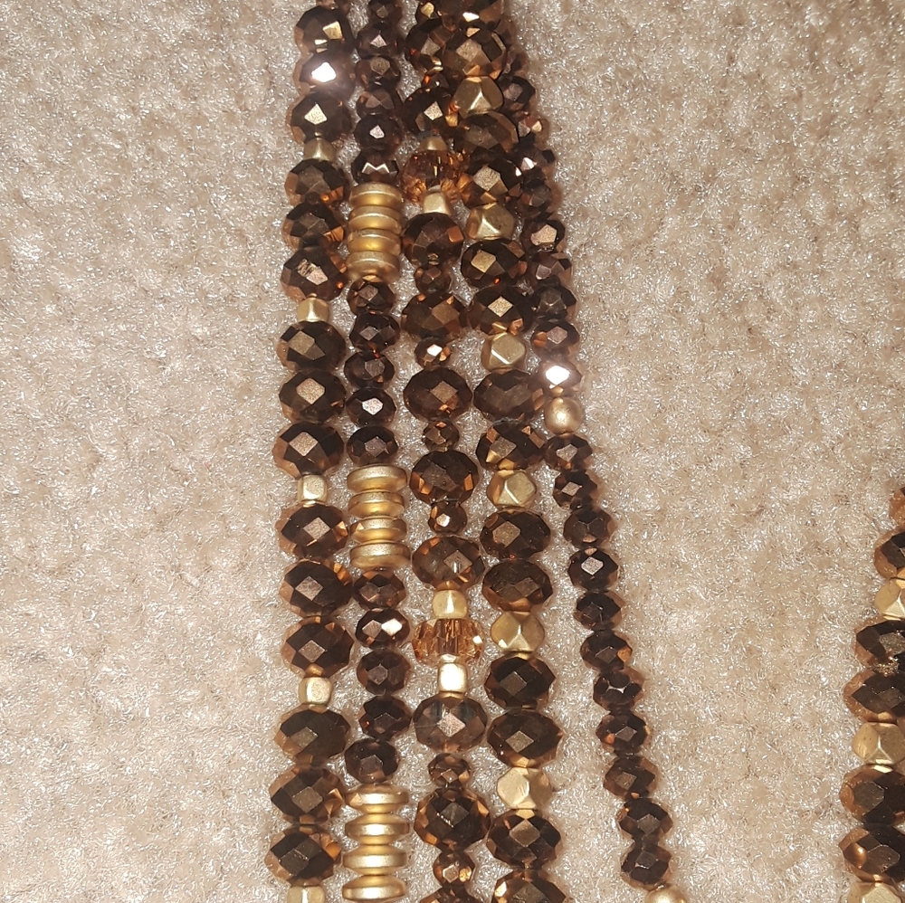 Topaz and Gold necklace